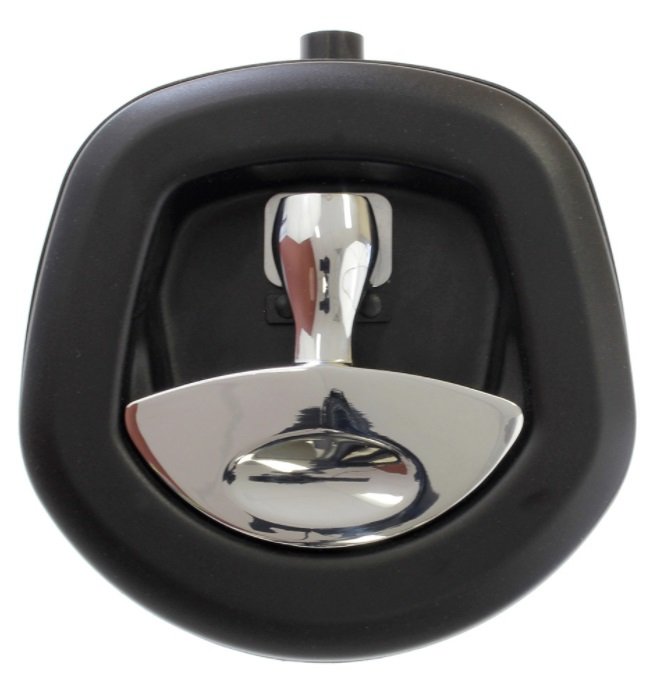Whale Lock Black/Chrome Handle Lockable Inc Spacer Screws & Rubber Seal