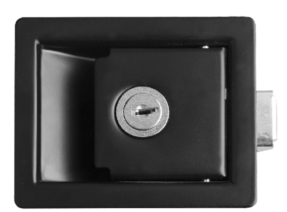 Handle Panel Lock Black With Lock