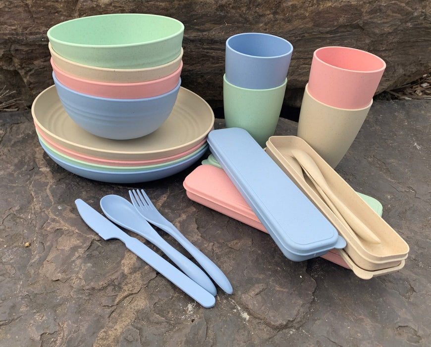 The Nullabor Collection 28 Piece Dinner Set Multi Coloured
