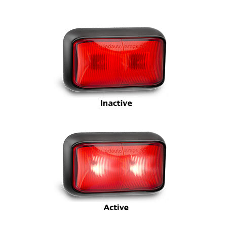 LED Autolamps 58 Series 12-24V Rear Red Marker