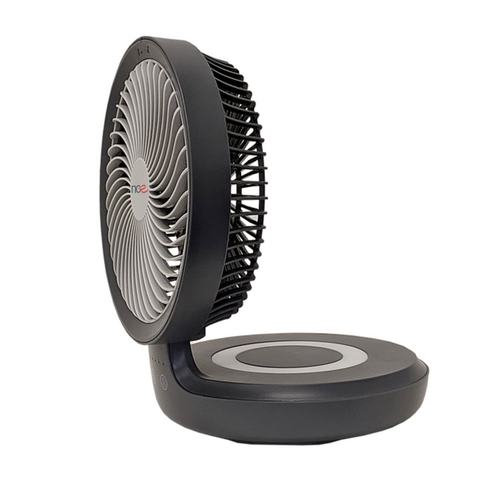 NCE 12V Oscillating Fan With Light Black