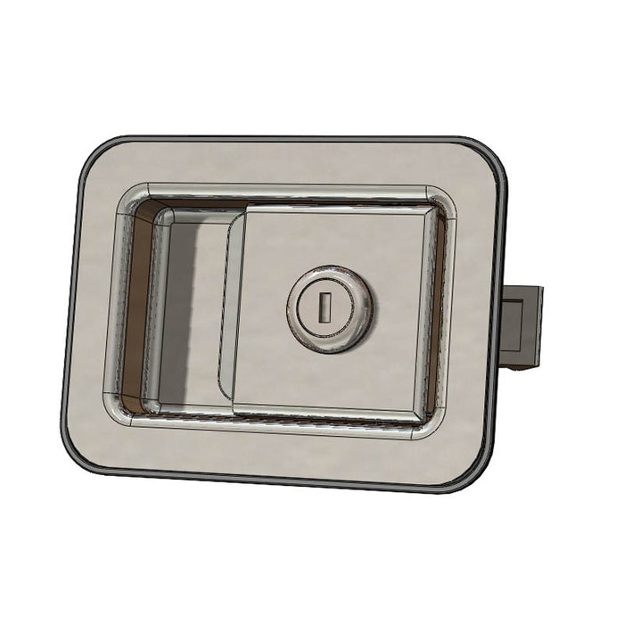Flush Lock - Paddle Latch S/Steel C/W Gasket Pl120L-SS