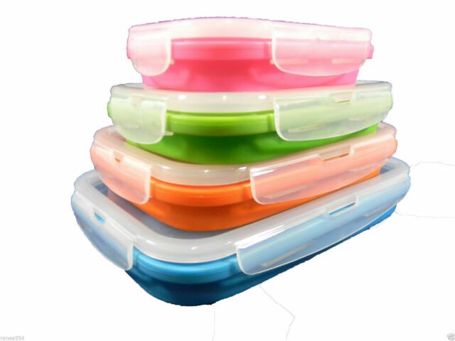 Collapsible Rectangle Tubs 4 Pk