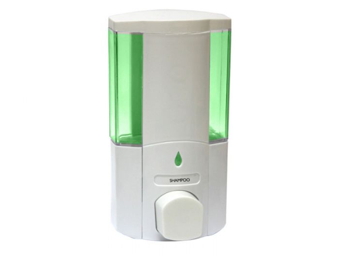 Soap Dispenser Single 400ml White And Clear