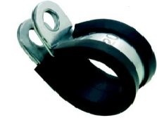 Rubber Lined P Clip 12mm