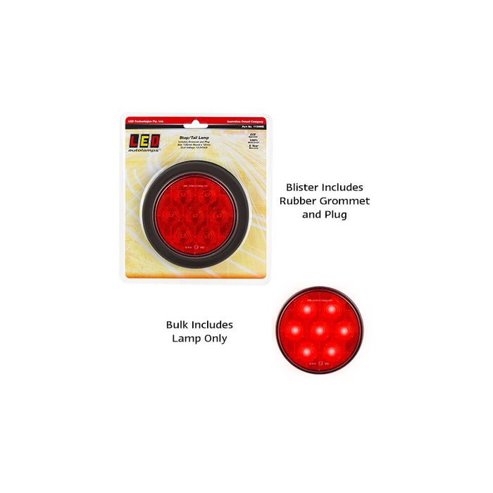 LED Autolamps 113 Series 12-24V Combo Lamp Round Stop/Tail With Plug/Grommet