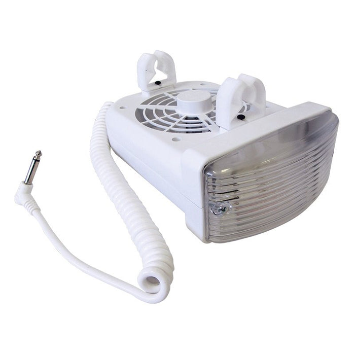 12V Fan And Light Combo - White