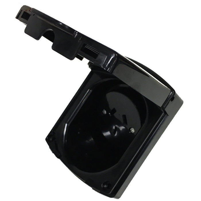 Clipsal 10AMP Outlet External New Style - Black 435Vfbk