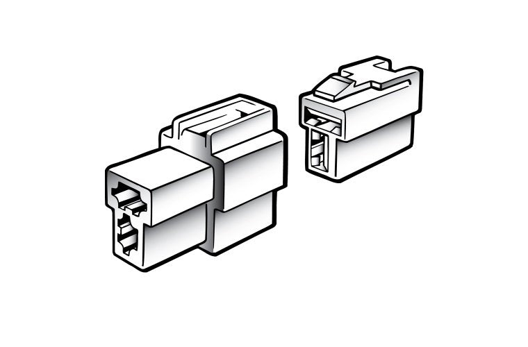 Narva 2 Way Male Quick Connector Housing - 2 Pack