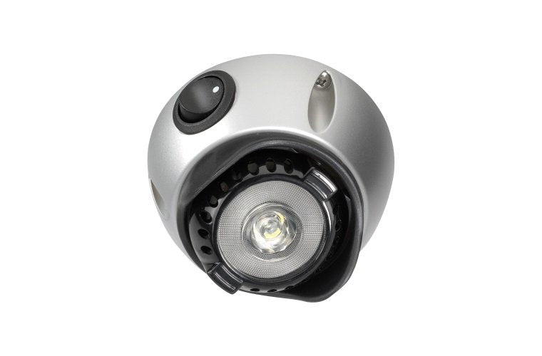 Narva 10-30V 1W LED Interior Swivel Lamp With Off/On Switch - Silver