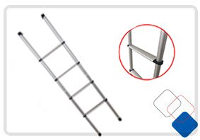 Aluminium Bunk Bed 4 Step Ladder 150kg Rated