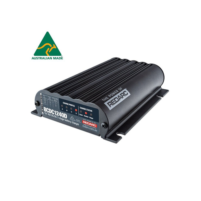 Redarc Dual Input 40A In Vehicle DC Battery Charger
