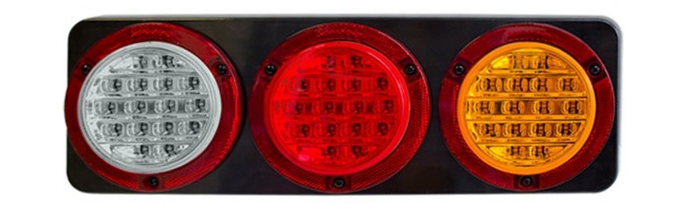 CRL350 Series Combination LED Lamp Stop/Tail/Ind/Reverse 9-33V - Black Base