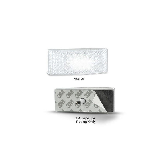 LED Autolamps 38 Series 12-24V LED Front End Outline Marker 3M Tape Fit - White