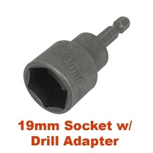 19mm Socket & Drill Adaptor