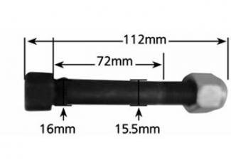 16mm Non Greasable Shackle Bolt High Tensile 112mm Long
