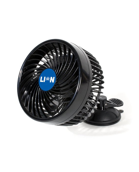 Lion The Hurricane 12V Fan 6" Variable Speed With Clamp/Suction Cup