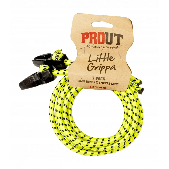 Prout Little Grippa 8mm x 1M 2 Pk Elastic Cord Fasterner