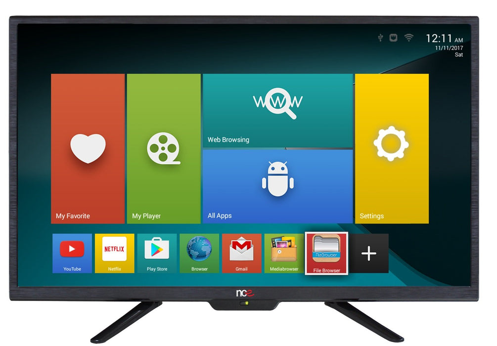 NCE 28" Smart LED TV/DVD Combo 12V-Netflix & Bluetooth