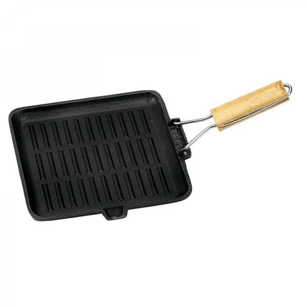 Campfire Square Frypan -  Wooden Handle