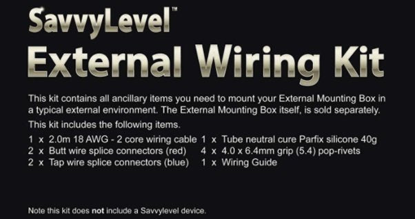 Savvy Level Diy External Wiring Kit