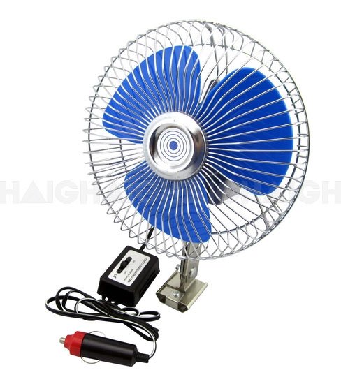 Drive By Haigh Oscillating Car Fan Round 6" Single Speed