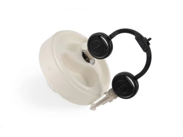 Water Filler Cap & Key - Lockable White