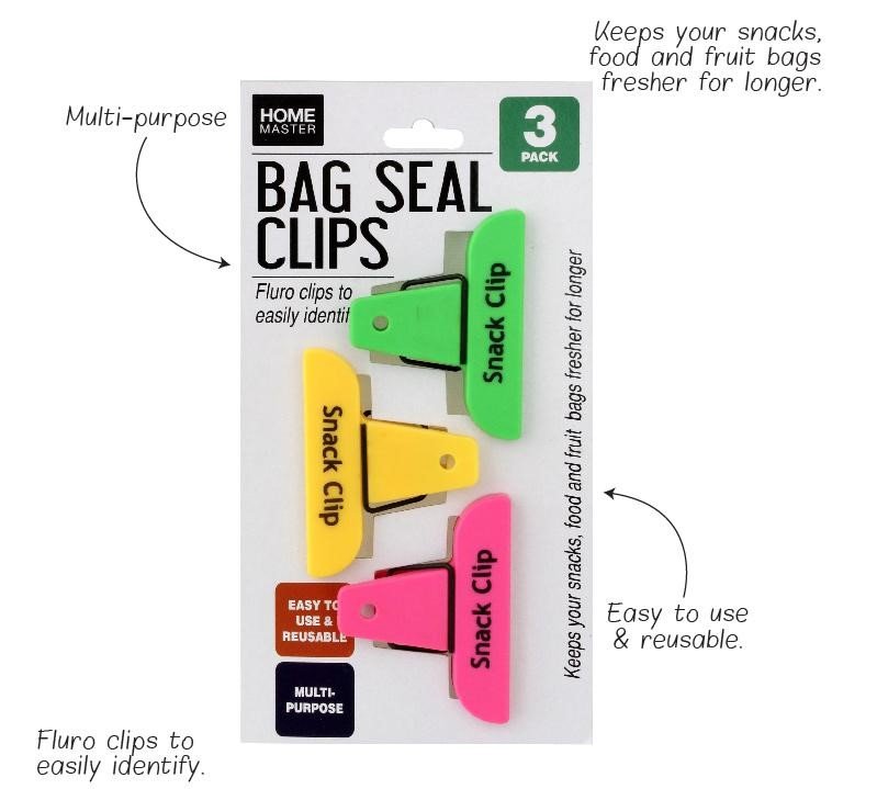 Post Sealing Clips Bag Seal Clips 3Pce