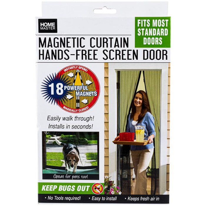 Magnetic Curtain Hands Free Screen Door