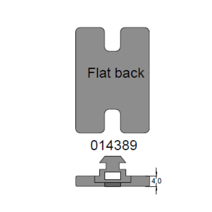 Camec Catch Pin 65mm Door Frame - Suit Camec 3 Point Door Lock