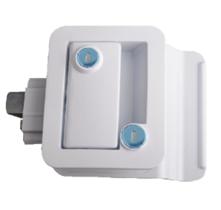 Caravan Latch White Zinc Alloy