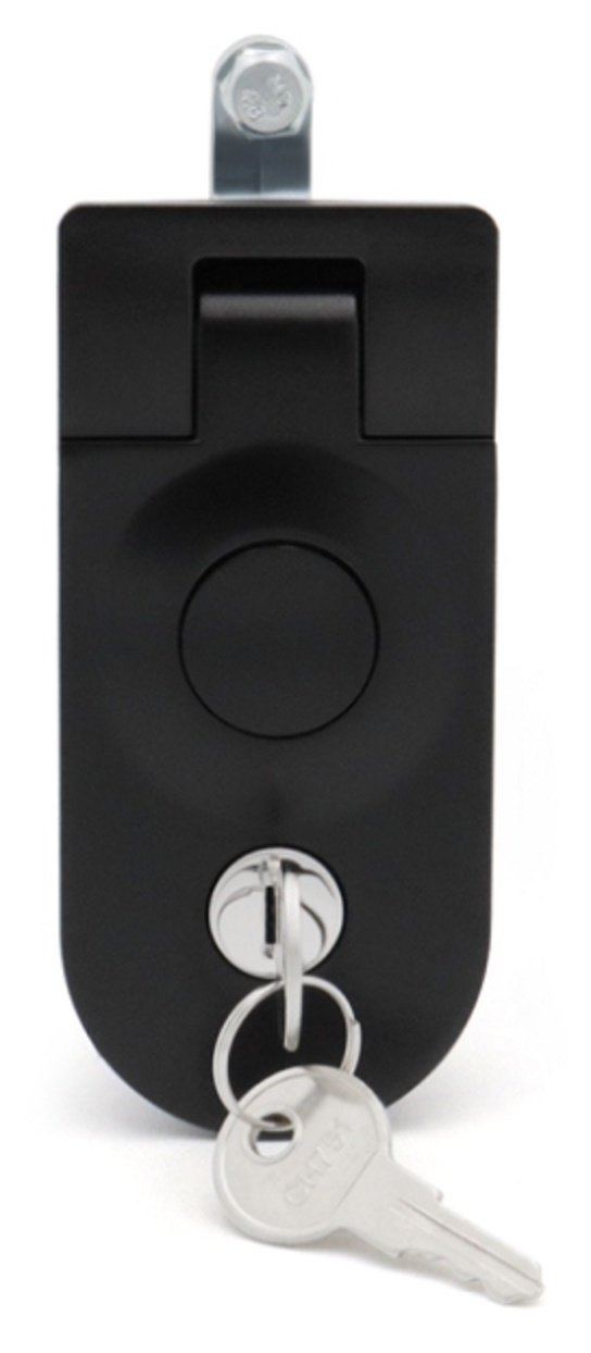 Compression Latch With Lock Black - Textured Finish