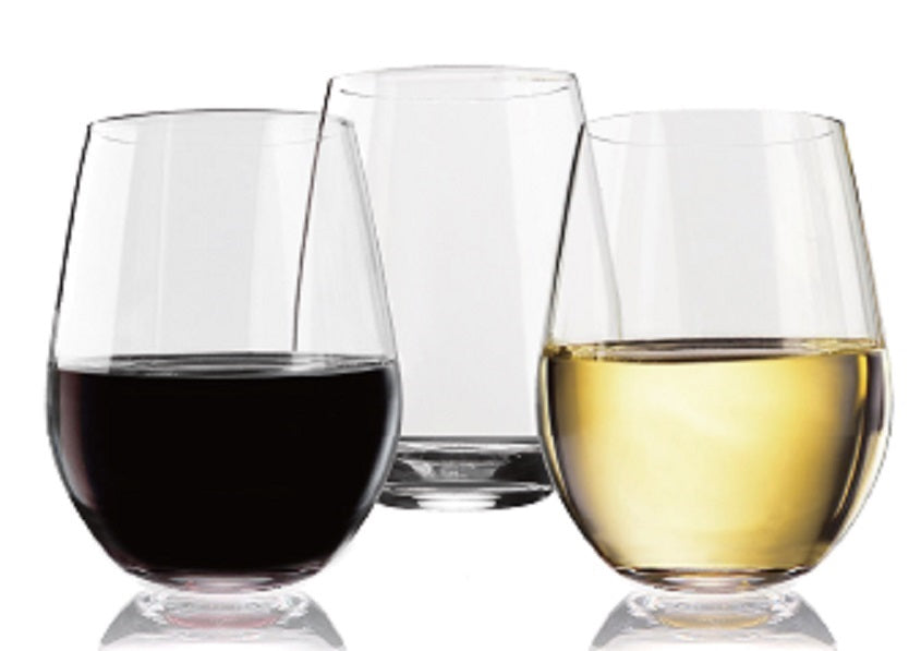 Tritan Crystal Clear stemless wine glass 16 oz 4 PACK