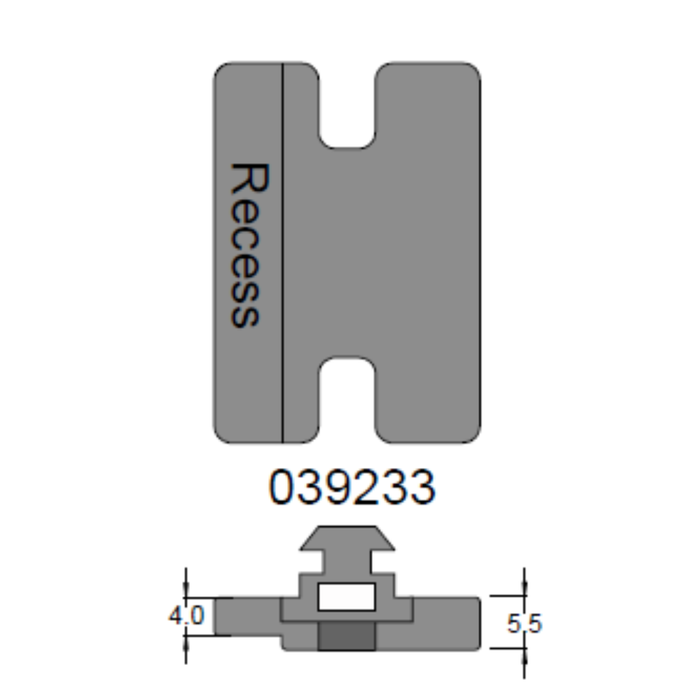 Camec Centre Catch Pin 31mm Door Frame - Suit Camec 3 Point Door Lock