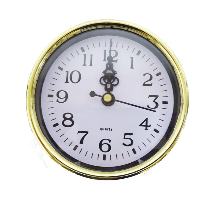 Wall Clock Gold 10cm Quartz