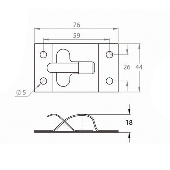 Zp Plant On Catch Plate With Security Spring