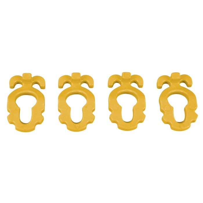 Screw-In Aluminium Peg Clips Medium Pack of 4