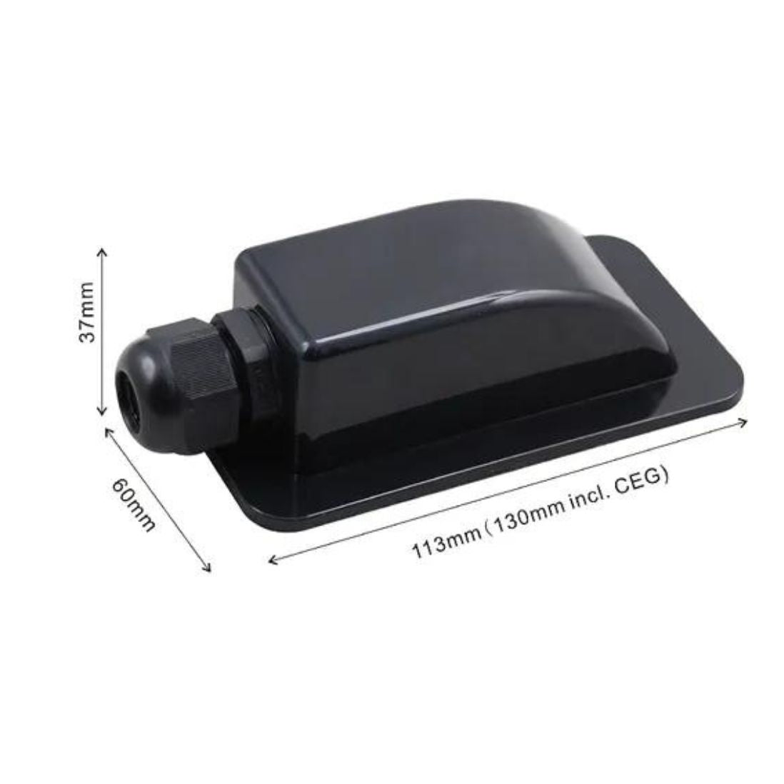 Cable Entry Box 1 X Cable Glands Black