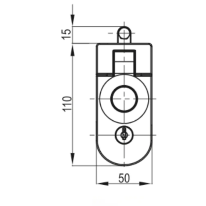 Compression Latch With Lock - Textured Black Finish (15-29mm Grip Range)