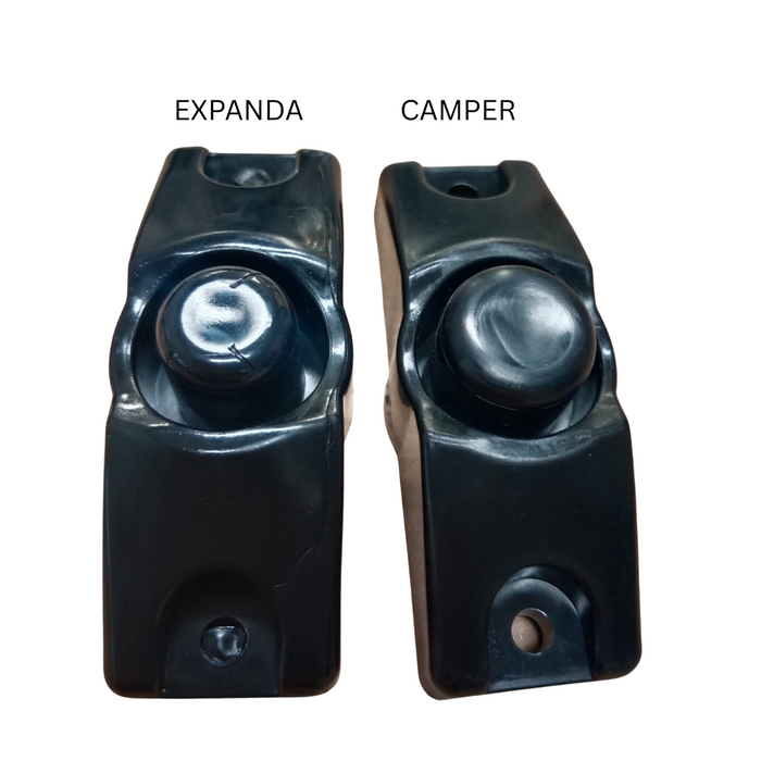 Black Plastic Bed Saddle To Suit Jayco Expanda 23 x 75mm C2725K