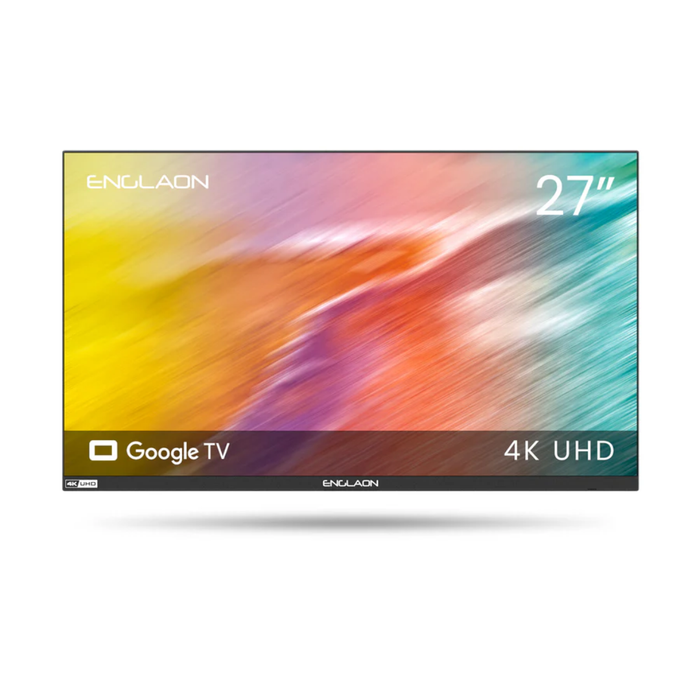 ENGLAON 27’’ 4K UHD 12V Google TV with Dolby Vision & Android 14