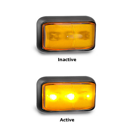 LED Autolamps 58 Series 12-24V Side Indicator - Amber