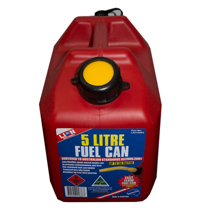 Fuel Mule 5L Plastic Fuel Container Red