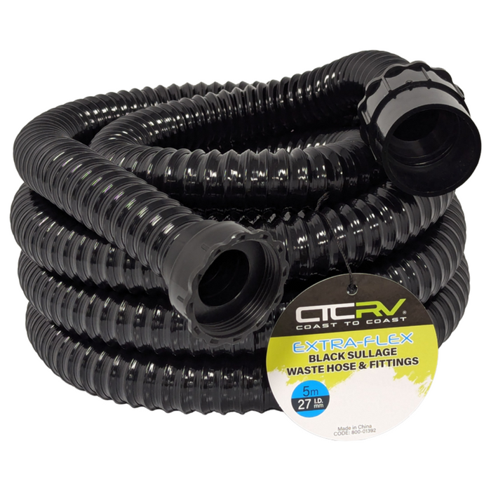 RV Extra-Flex Sullage Waste Hose 5m with 40mm Fittings