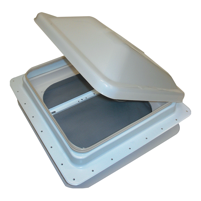 COAST RV 14x14 White Std Wind-up Roof Vent
