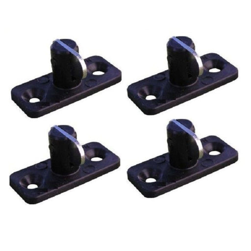 Supex Single Horizontal Metal Toggle Black 4Pk