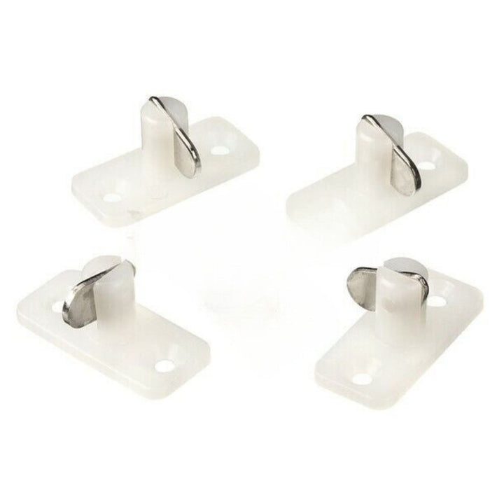 Supex Single Horizontal Metal Toggle White 4Pk (66OW)