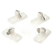 Supex Single Horizontal Metal Toggle White 4Pk (66OW)