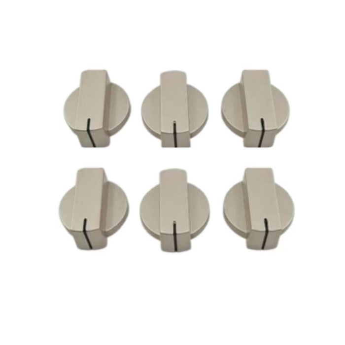 Thetford Straight Knob - Matt Nickel (6Pk) Replacement