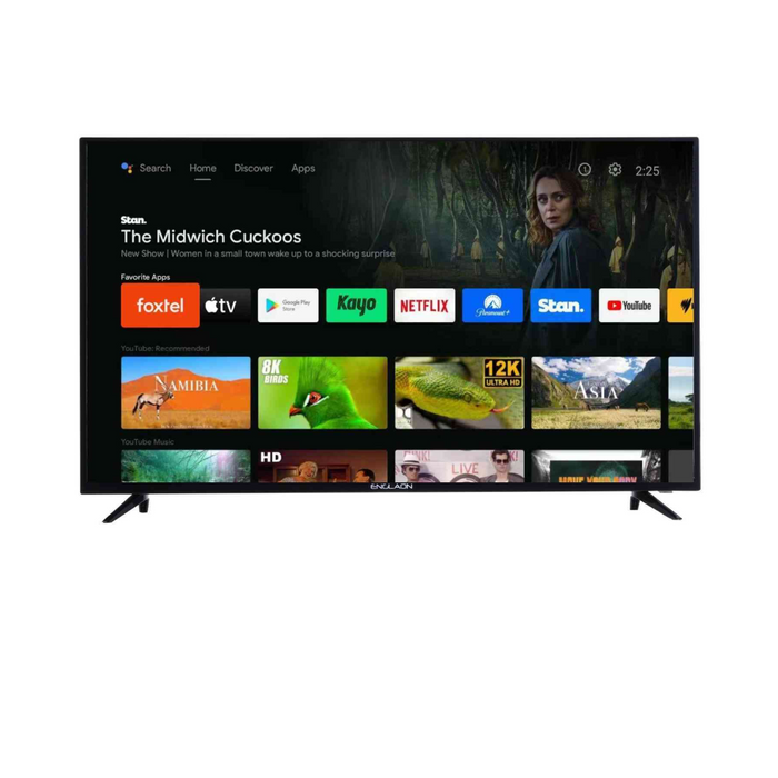 ENGLAON 40’’ Full HD Smart 12V TV With Built-in Chromecast and Bluetooth Android 11